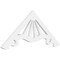 Ekena Millwork Pitch Marshall Architectural Grade PVC Gable Pediment, 36"W x 15"H x 1"P (10/12) GPP036X015X100MAR - alternate 1